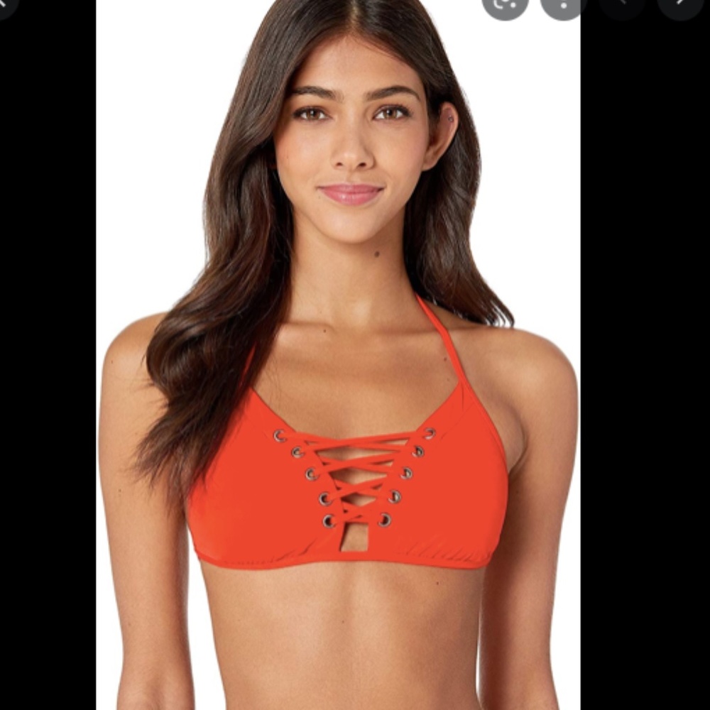 Isabella rose S gold lace up triangle bikini top small - Picture 2 of 5